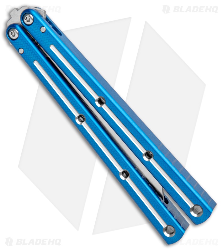 Squid Industries Krake Raken Tanto Balisong Butterfly Dual Tone (4.5" Satin) 
