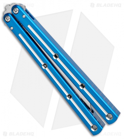 Squid Industries Krake Raken Tanto Balisong Butterfly Dual Tone (4.5" Satin) 