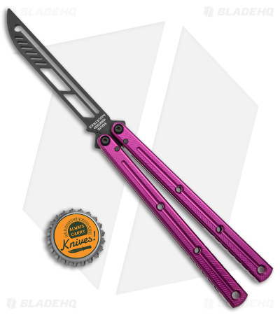 SQUID INDUSTRIES バタフライナイフ パープル Squid Inked Krake Raken V2.5 Trainer Purple - Blade HQ