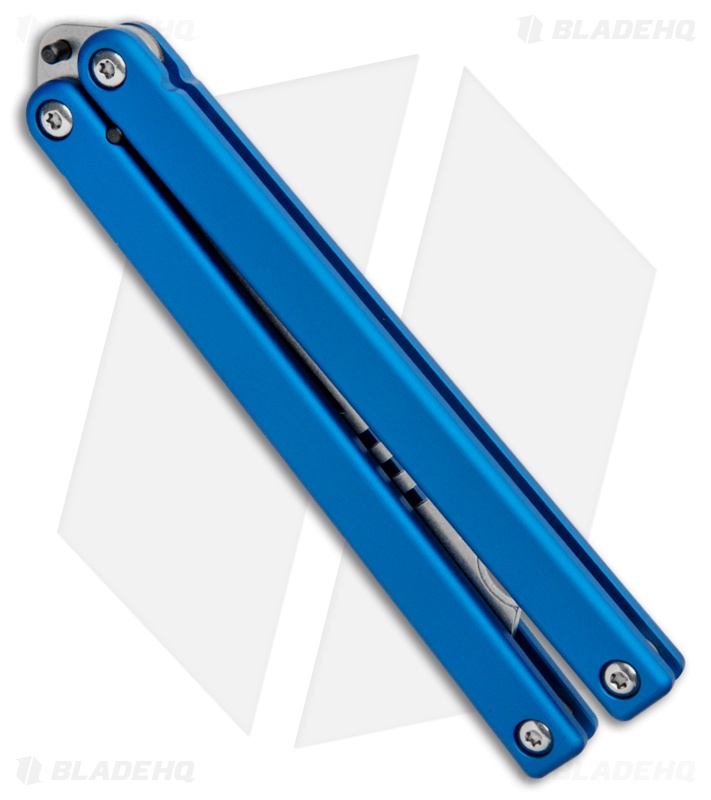 Squid Industries Mako Bottle Opener Balisong Trainer Blue (4.3" SW