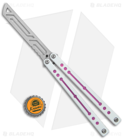 Squid Industries Nautilus Balisong Trainer V2 Pink-Blade HQ