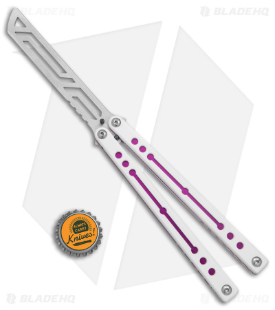 Squid Industries Nautilus Balisong Trainer V2 Winter Purple (4.5" Satin)