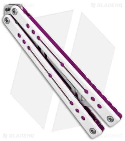 Squid Industries Nautilus Balisong Trainer V2 Winter Purple (4.5" Satin)