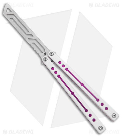 Squid Industries Nautilus Balisong Trainer V2 Winter Purple (4.5" Satin)