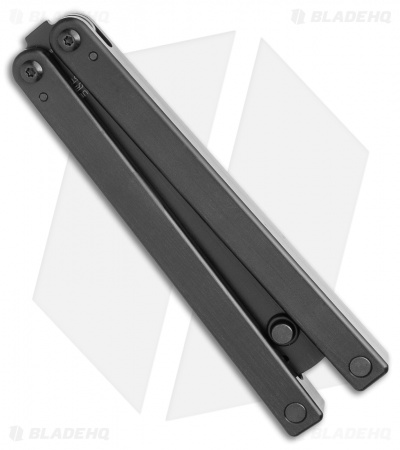 Squid Industries Squiddy-B Butterfly Balisong Trainer Black Acetal 
