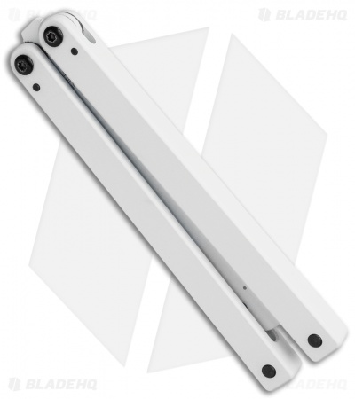 Squid Industries Squiddy Butterfly Balisong Trainer White PVC (4.3 