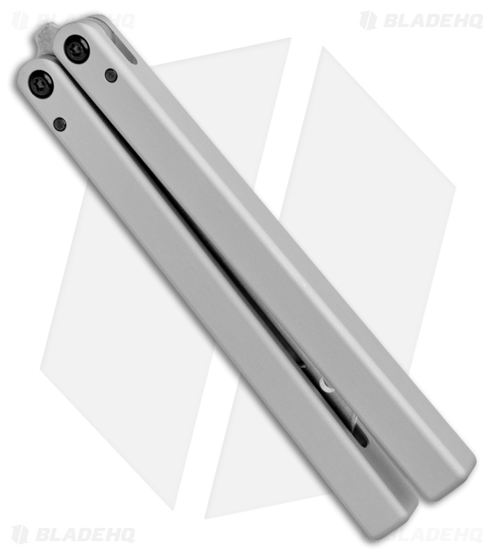 Squid Industries Triton V2 Butterfly Balisong Trainer Silver (4.3