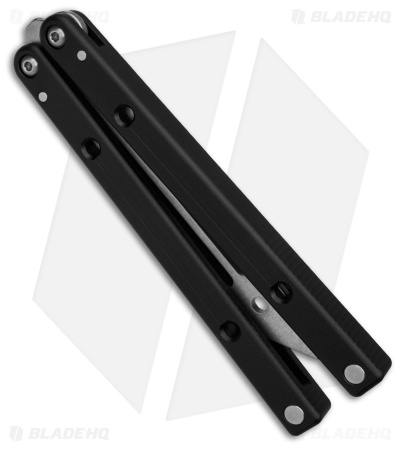 Squid Industries Squidtrainer V4 Butterfly Balisong Trainer Black (4.5" SW) 