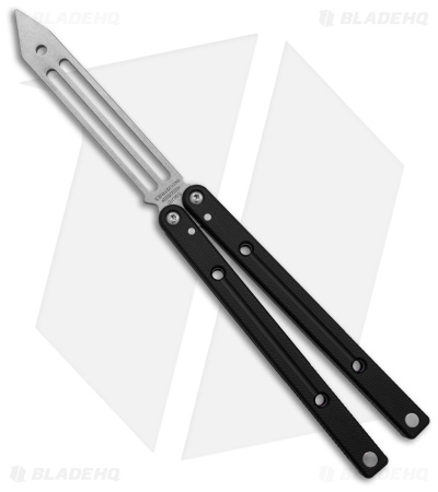 Squid Industries Squidtrainer V4 Butterfly Balisong Trainer Black (4.5" SW) 