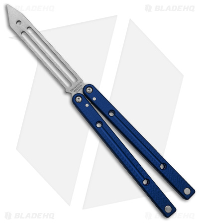 Squid Industries Squidtrainer V4 Butterfly Balisong Trainer Blue (4.5" SW) 