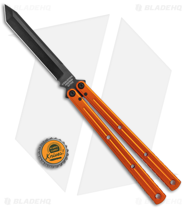 Squid Krake Raken Tanto V2.5 Balisong | Orange | Blade HQ