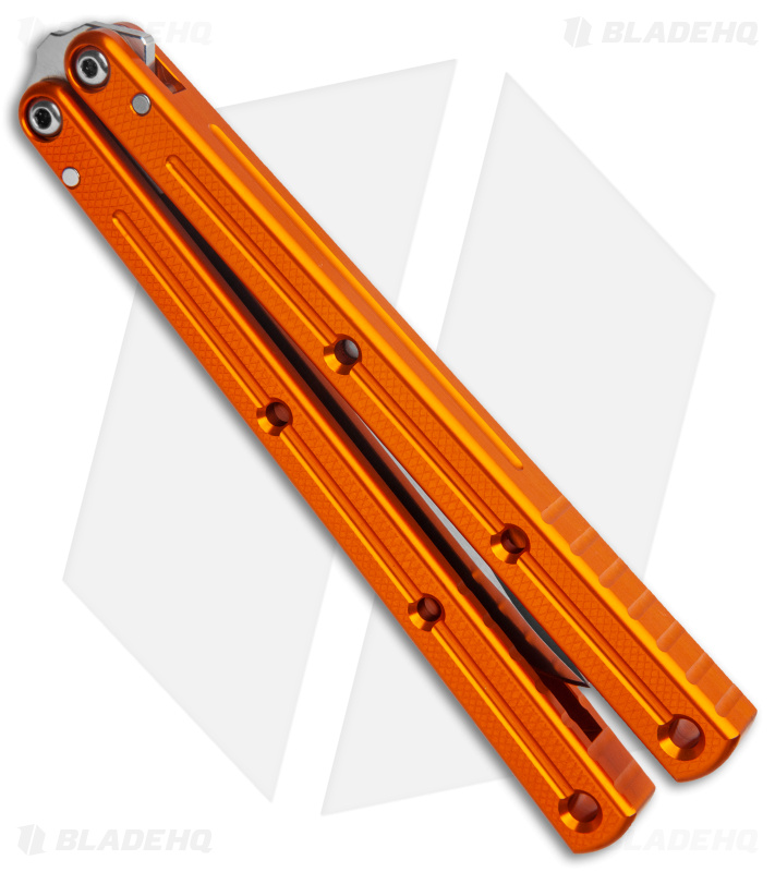Squid Krake Raken Tanto V3 Balisong | Orange | Blade HQ