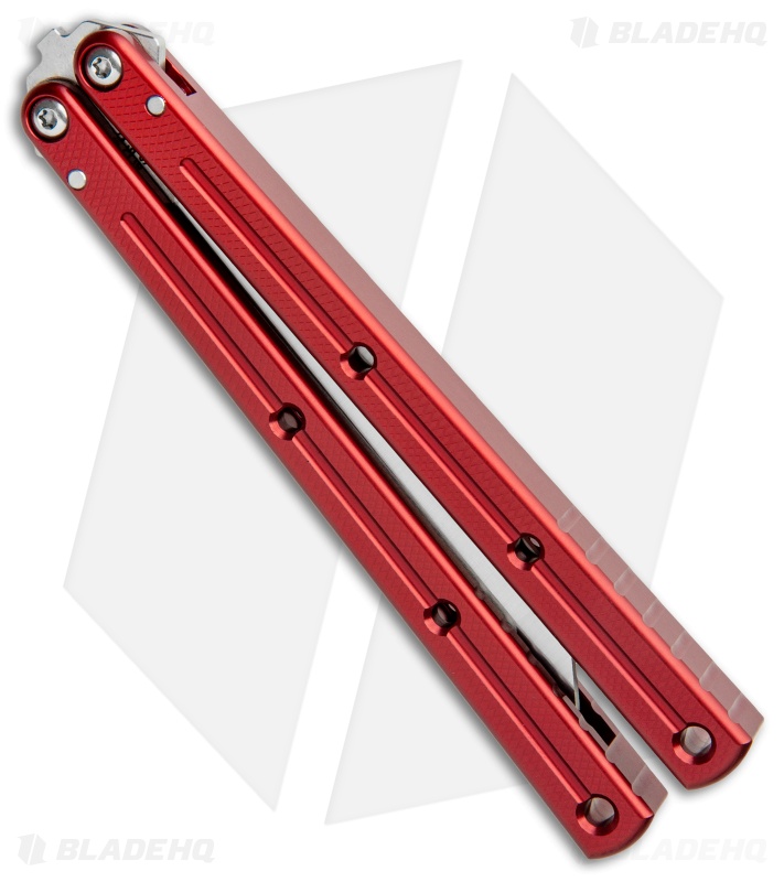 Squid Industries Krake Raken Balisong Butterfly Knife Red
