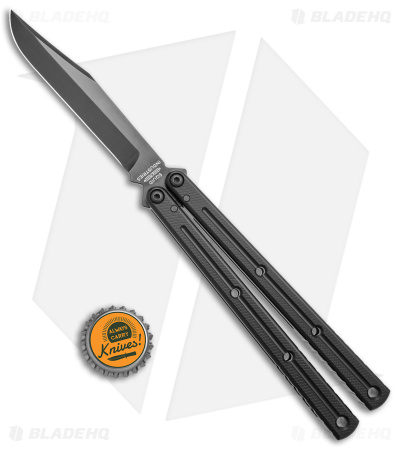 スポーツトイ・アクショントイ Squid Industries Krake Raken V2.5 Squid Industries Krake Raken V2.5 Bowie Balisong Knife Black