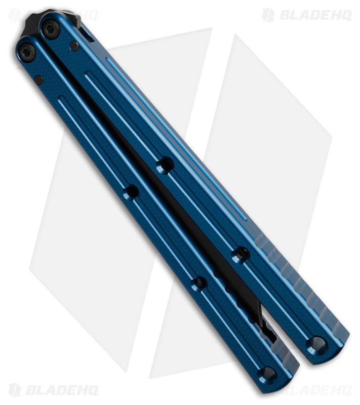 Squid Ind Krake Raken V3 Balisong Knife Bl (BLK) - Blade HQ