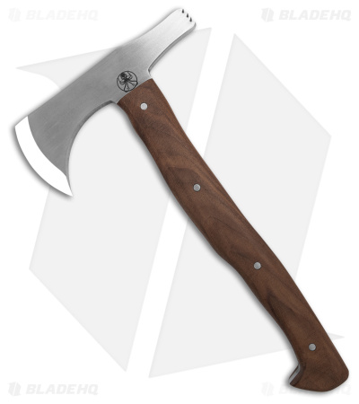 Drifter Blades Satin Finish Scout Tomahawk - Walnut w/ Titanium Pins