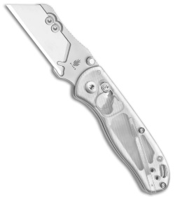 Kizer Drop Bear Utility Clutch Lock Knife Clear Acrylic (2.7" Satin) V3619JA5