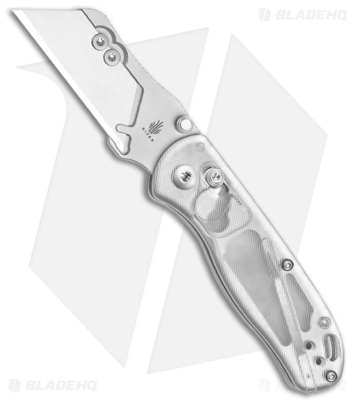 Kizer Drop Bear Utility Knife Clear Acrylic Satin