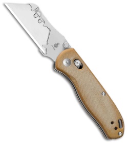 Kizer Drop Bear Utility Clutch Lock Knife Brown Micarta (2.7" Satin) V3619JA7