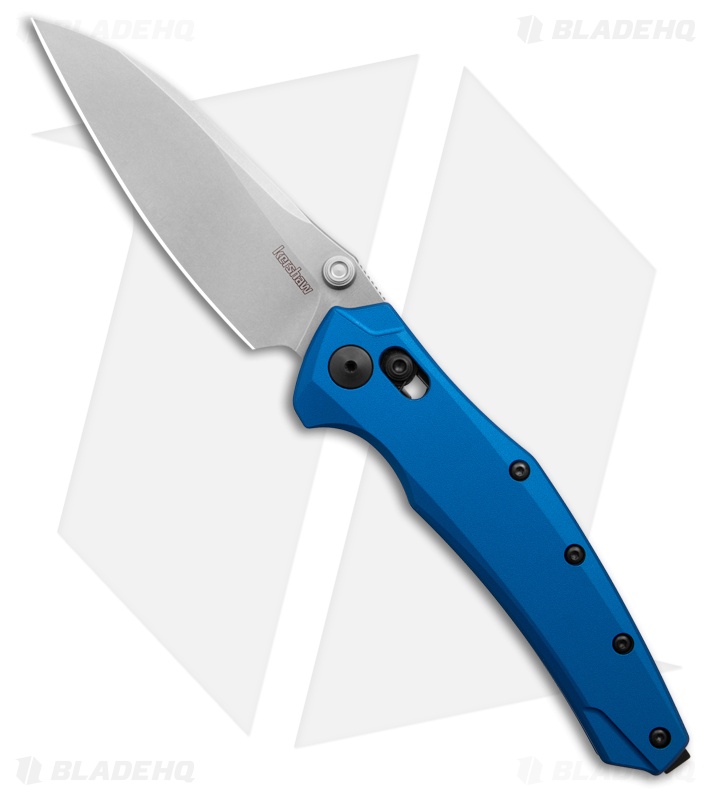Kershaw Bareknuckle DL Crossbar Lock Knife Blue (3.5" Stonewash) 6777NBSW