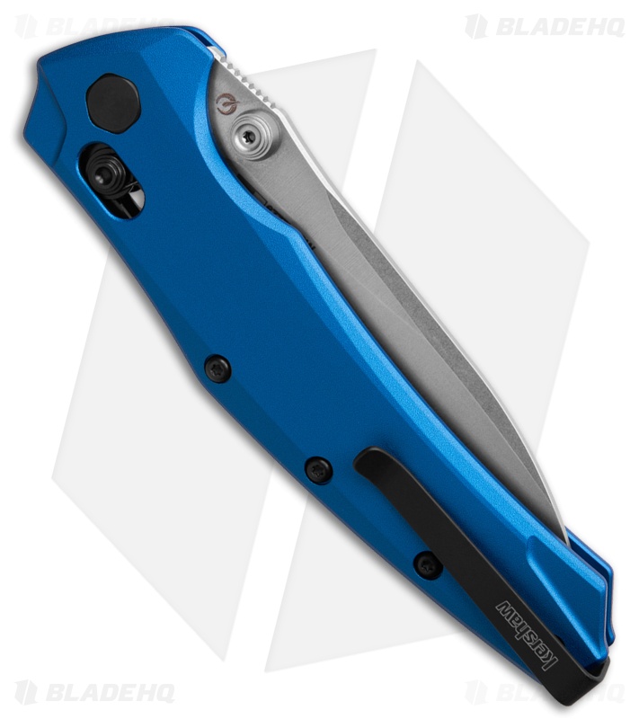 Kershaw Bareknuckle DL Crossbar Lock Knife Blue (3.5" Stonewash) 6777NBSW