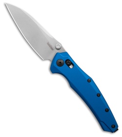 Kershaw Bareknuckle DL Crossbar Lock Knife Blue (3.5" Stonewash) 6777NBSW