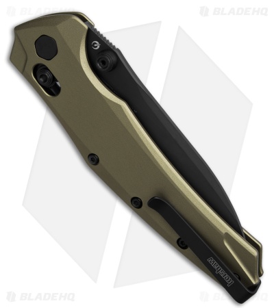 Kershaw Bareknuckle DuraLock Knife Flat Dark Earth Aluminum (3.5" Black PVD)