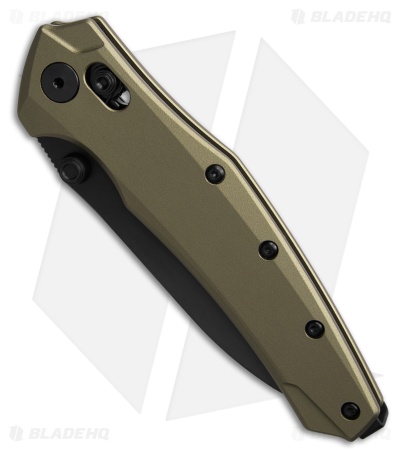 Kershaw Bareknuckle DuraLock Knife Flat Dark Earth Aluminum (3.5" Black PVD)