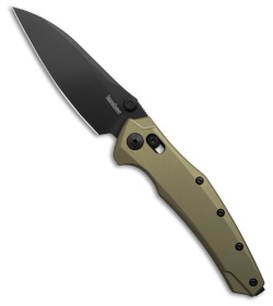 Kershaw Bareknuckle DuraLock Knife Flat Dark Earth Aluminum (3.5" Black PVD)