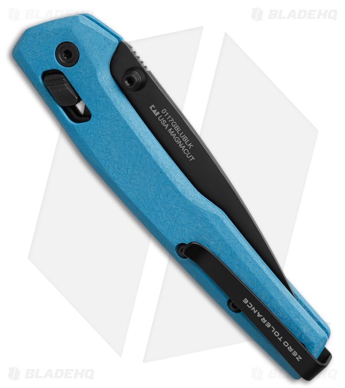 Zero Tolerance 0117 DuraLock Knife Blue Glass Fiber (3.3" Black MagnaCut)