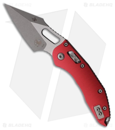 Microtech Stitch Ram-Lok Knife Fluted Red Aluminum (3.7" Apocalyptic)