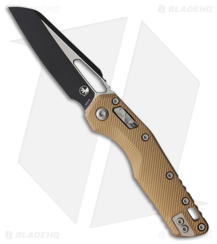 Microtech MSI Ram-Lok Knife Fluted Brown Aluminum (3.9" Two-Tone)