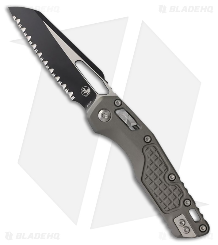 Microtech MSI Ram-Lok Knife Natural Clear Frag Aluminum (3.9" Two-Tone FS)