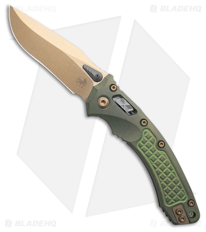 Marfione Custom Amphibian Ram-Lok Green Frag Titanium + Bronze Accents (4" SW)
