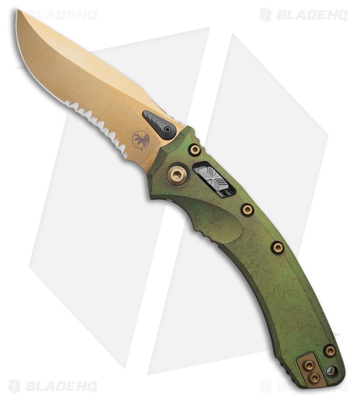 Marfione Custom Amphibian Ram-Lok Green Titanium + Bronze Accents (4" Bronze)