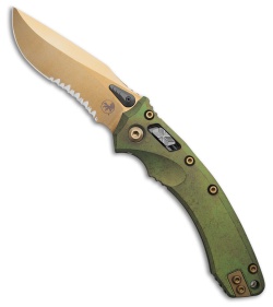Marfione Custom Amphibian Ram-Lok  Green Titanium + Bronze Accents  (4" Bronze)