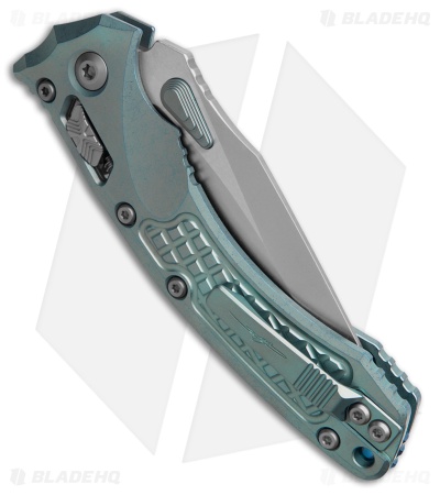 Marfione Custom Amphibian Ram-Lok  Ice Blue Frag Titanium + Blue Accents (4" SW)