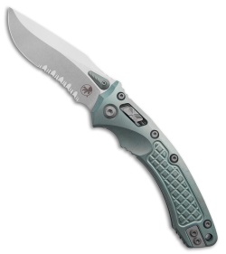 Marfione Custom Amphibian Ram-Lok  Ice Blue Frag Ti + Blue Accents  (4" Serr)