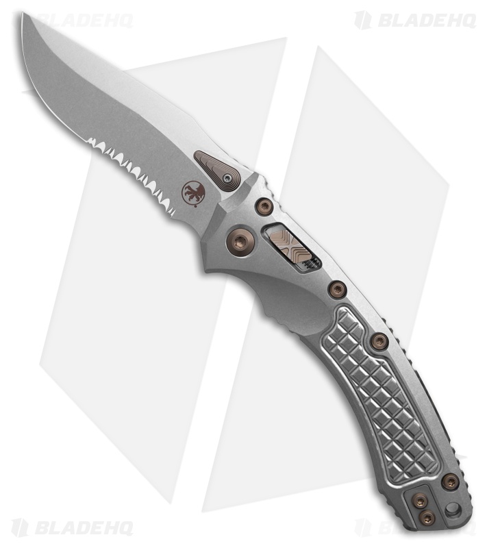 Marfione Custom Amphibian Ram-Lok Frag SW Titanium + Bronze Accents (4" Serr SW