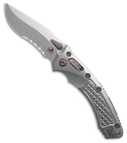 Marfione Custom Amphibian Ram-Lok Frag SW Titanium + Bronze Accents  (4" Serr SW