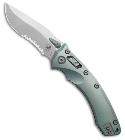 Marfione Custom Amphibian Ram-Lok Ice Blue Titanium + Blue Accents  (4" Serr SW)