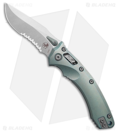 Marfione Custom Amphibian Ram-Lok Ice Blue Titanium + Blue Accents  (4" Serr SW)