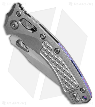 Marfione Custom Amphibian Ram-Lok  SW Frag Titanium + Purple Accents  (4" Serr)