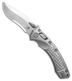 Marfione Custom Amphibian Ram-Lok  SW Frag Titanium + Purple Accents  (4" Serr)