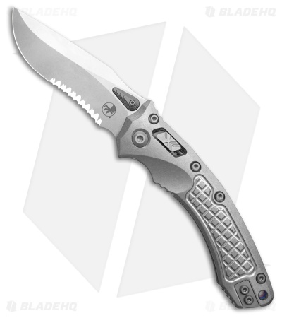 Marfione Custom Amphibian Ram-Lok  SW Frag Titanium + Purple Accents  (4" Serr)