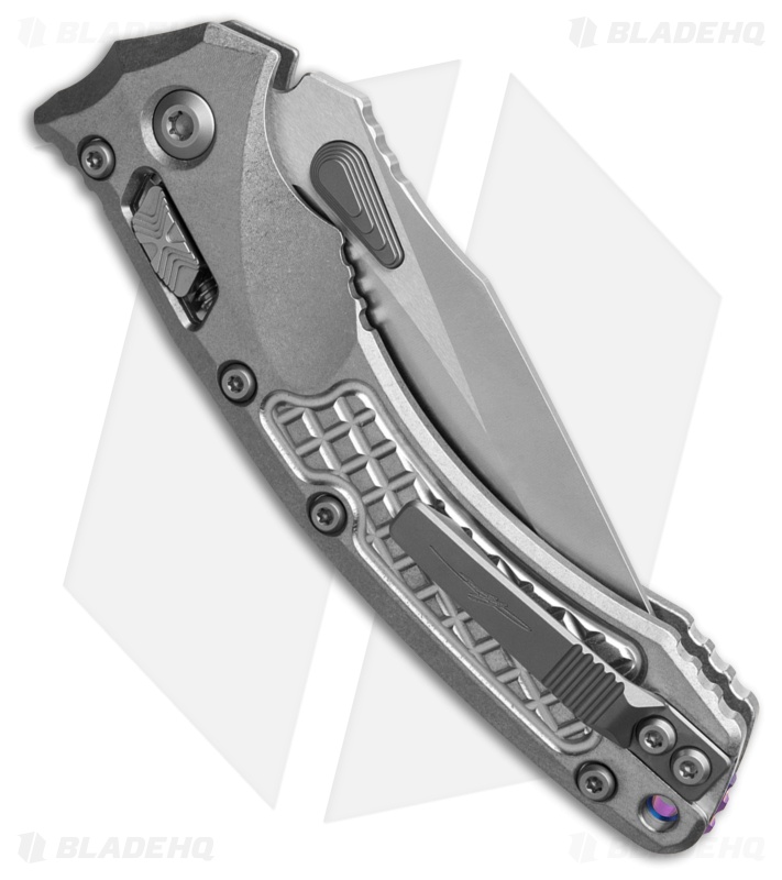 Marfione Custom Amphibian Ram-Lok  SW Frag Titanium + Purple Accents  (4" SW)