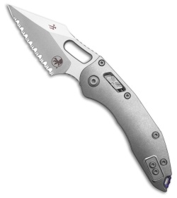 Marfione Custom Stitch Ram-Lok  SW Titanium + Purple Accents  (4" Full Serr)