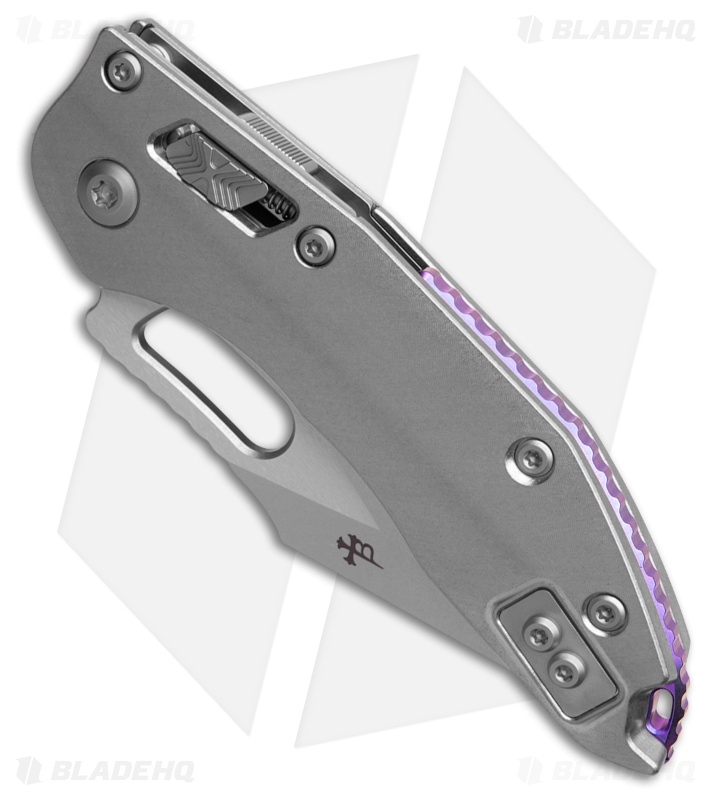 Marfione Custom Stitch Ram-Lok  SW Titanium + Purple Accents  (4" Stonewash)