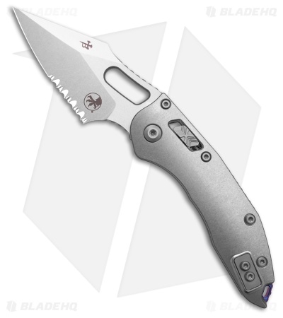 Marfione Custom Stitch Ram-Lok  SW Titanium + Purple Accents  (4" Serr)