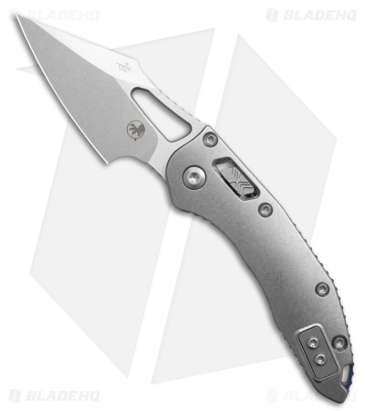 Marfione Select M-Stitch Ram Lok Knife Smooth Titanium Blue Accents (3" SW)